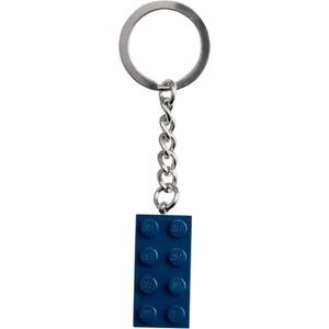 LEGO Blue 2x4 Brick Keychain: Simple Yet Functional. (Real) Lego Tags
